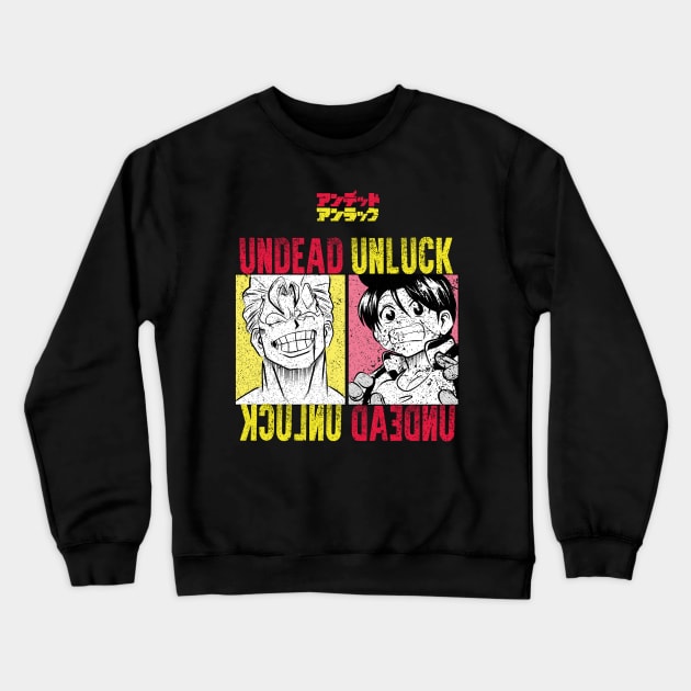 UNDEAD UNLOCK: UNDEAD UNLOCK (GRUNGE STYLE) Crewneck Sweatshirt by FunGangStore